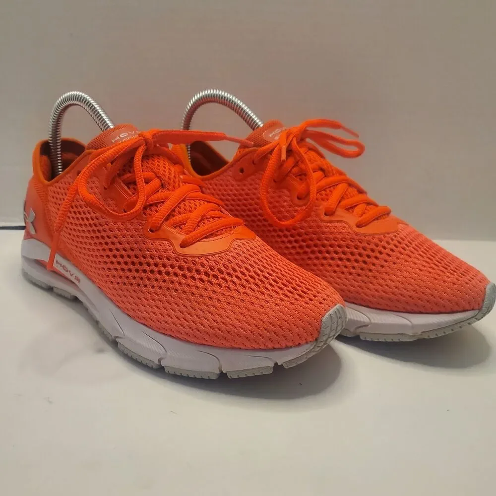 Under Armour HOVR Sonic 4 Women’s 7.5 Orange White Running Shoes 3023559-601